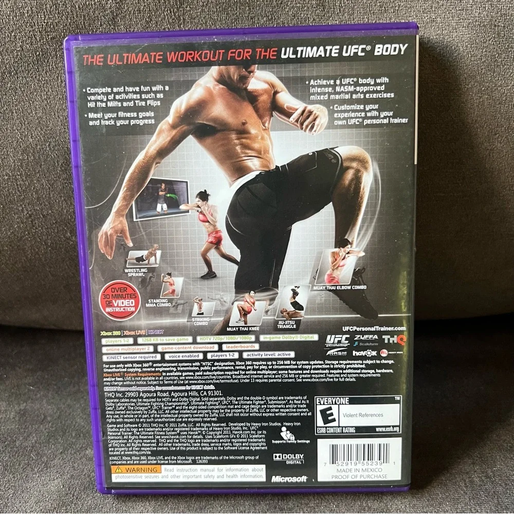 THQ UFC Personal Trainer for Xbox 360 - Purple‎